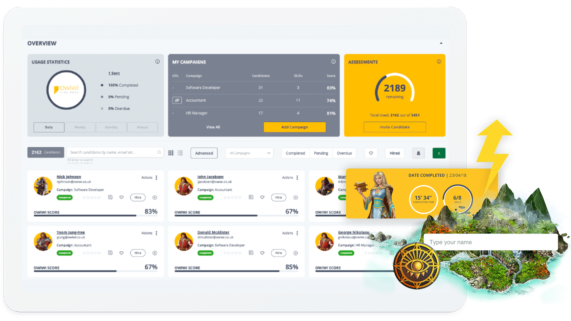 Gamified recruitment platform - Preview 2