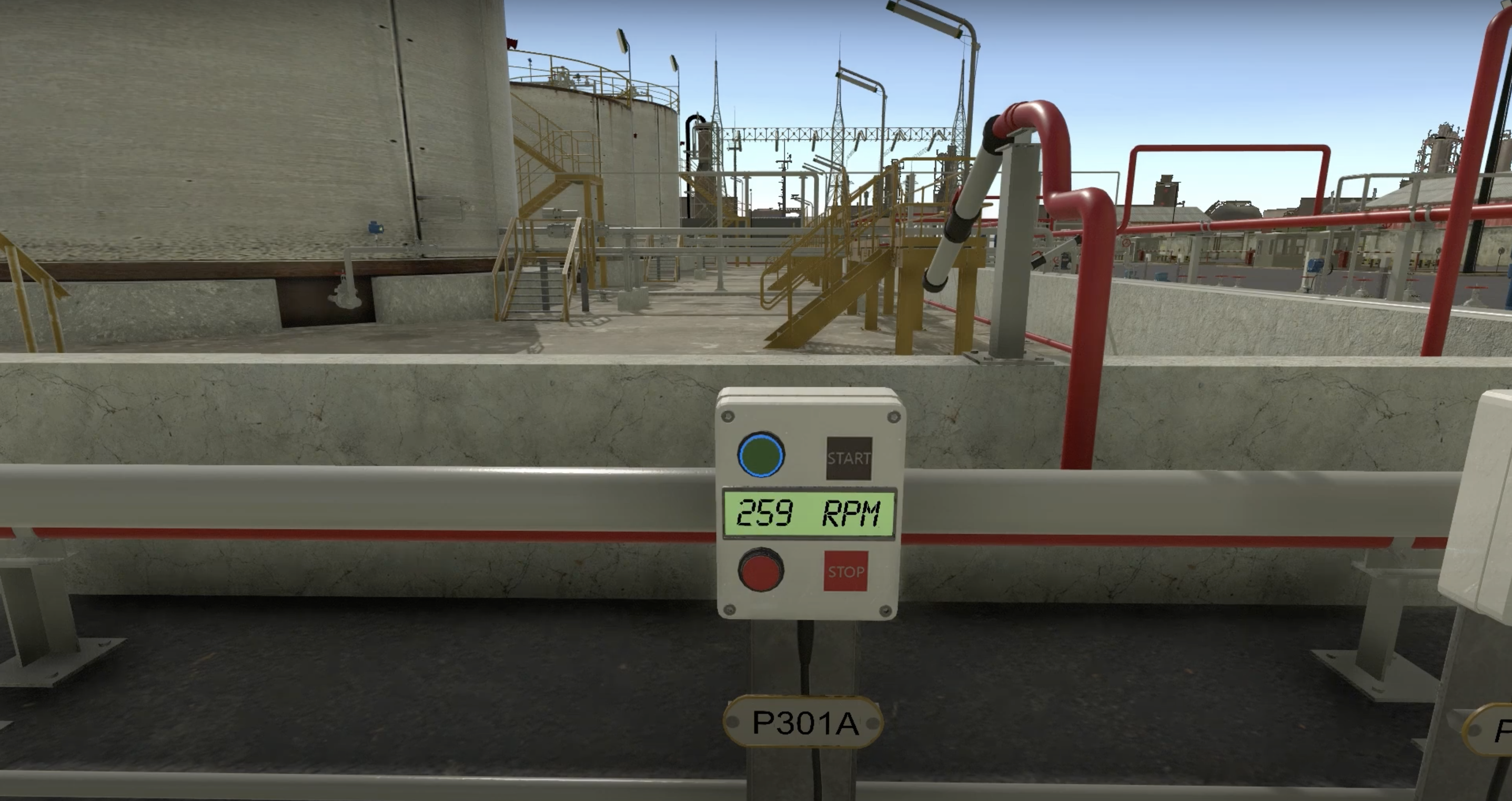 Tank Training Simulation Condensate Tank Farm 3D Simulation Virtual Training | Program-Ace